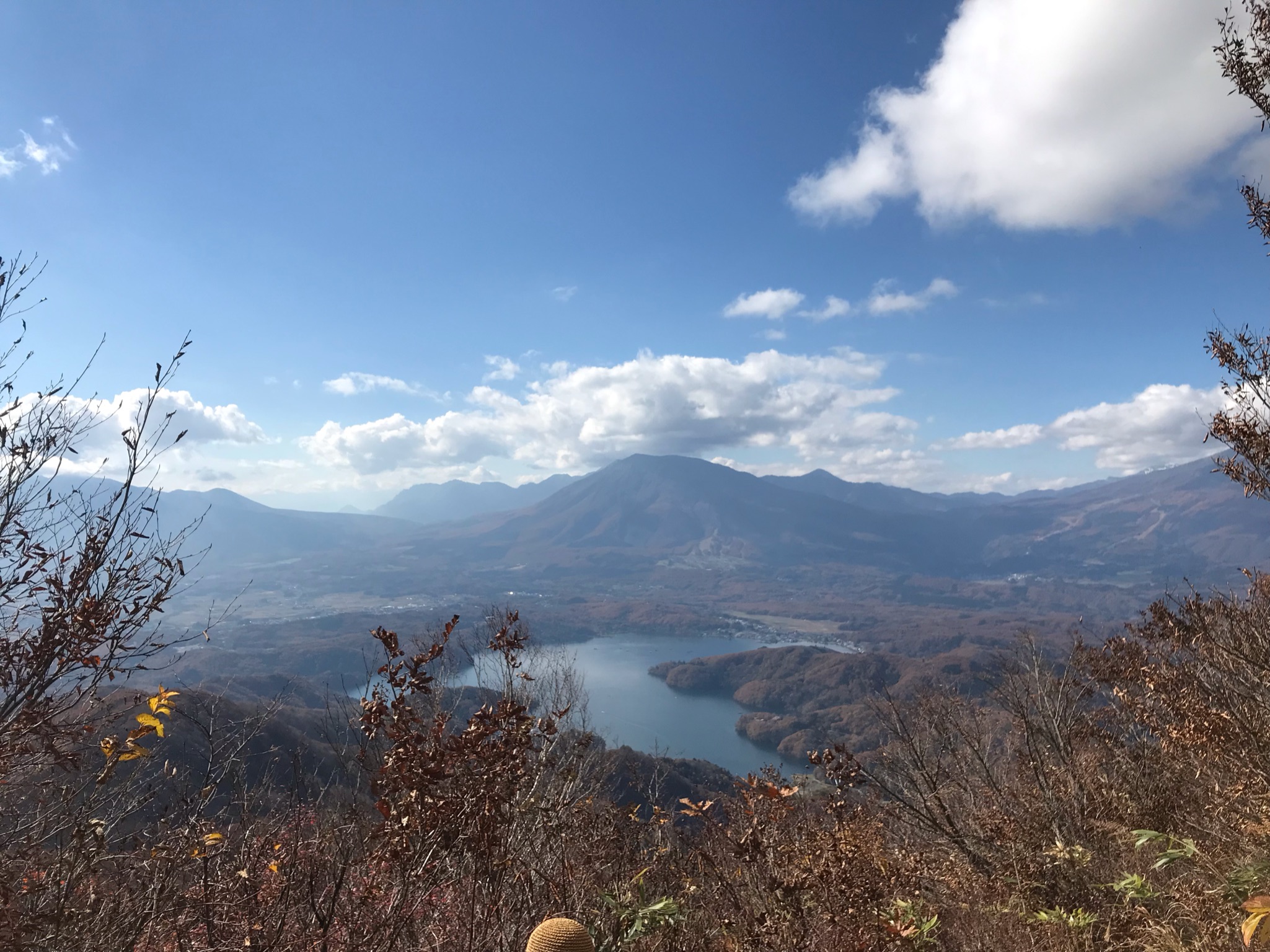 野尻湖_上からの景色秋