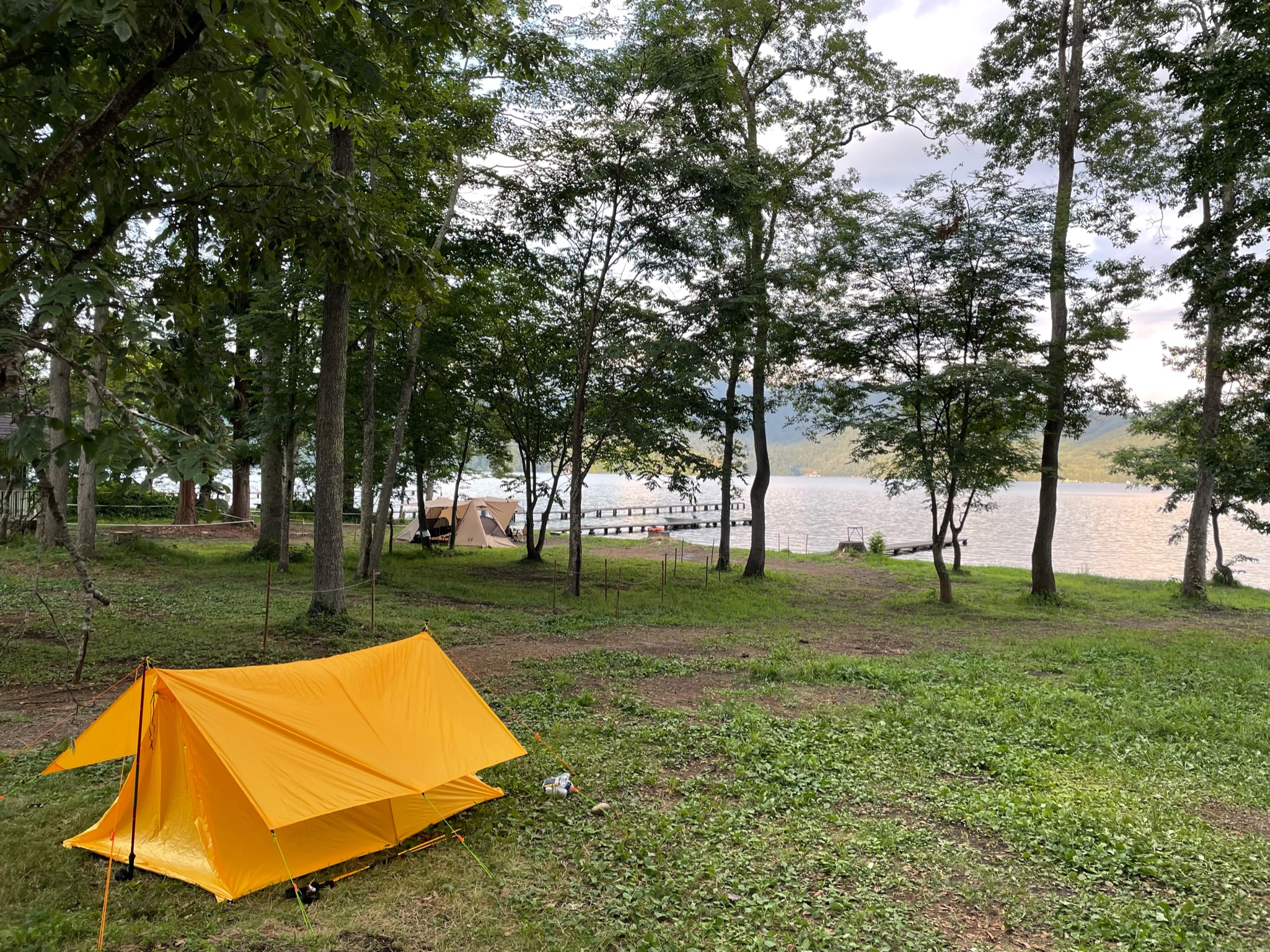 あまとみトレイル_野尻湖テントサイト